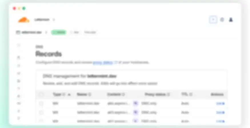 Cloudflare MX record
