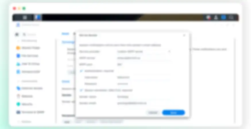 Configuración de notificaciones de correo Synology DSM