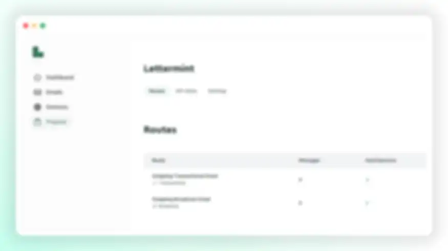 Broadcast and Transactional email routes