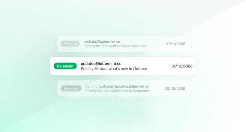 Freshly Minted: what's new in October