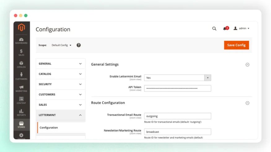 Lettermint Magento Integration