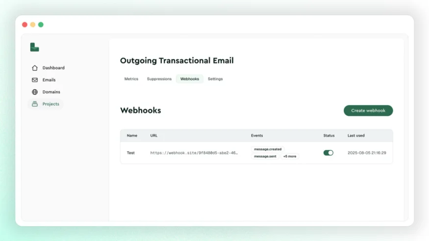 Lettermint Webhooks